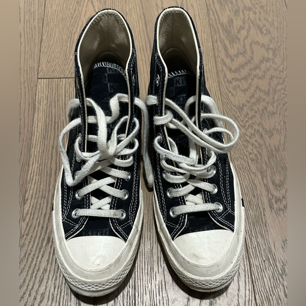 KITH ALL STAR Black High Tops Size 6.5